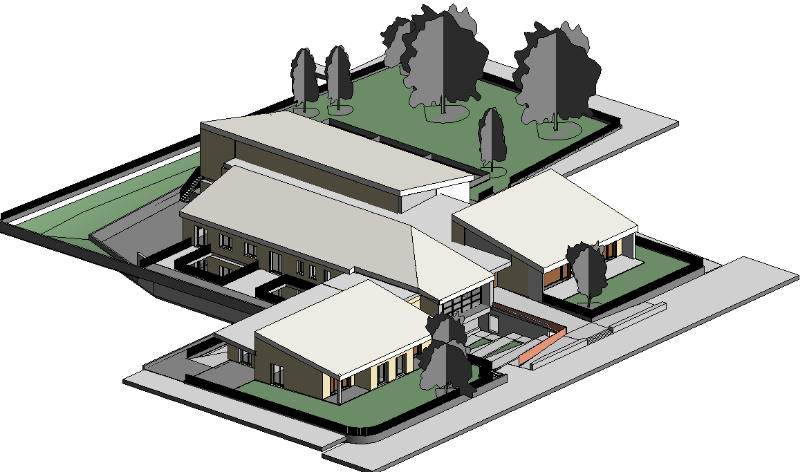 Immagine: Prospetto scuola dall'alto